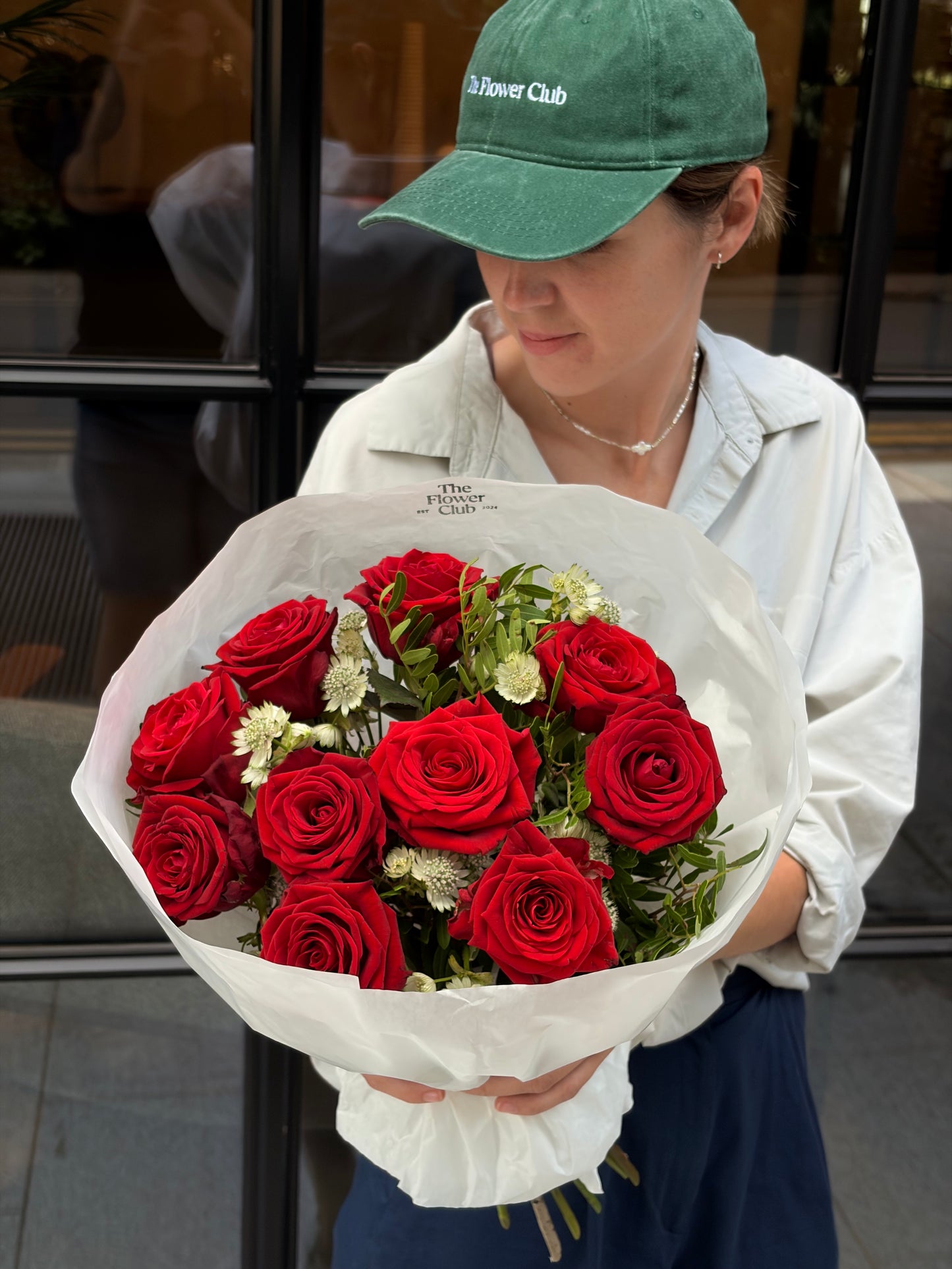 Modern Red Rose Bouquet