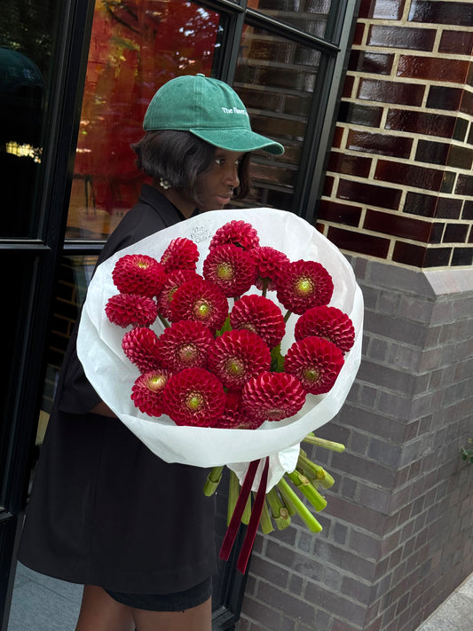 Luxury Red Dahlia Bouquet