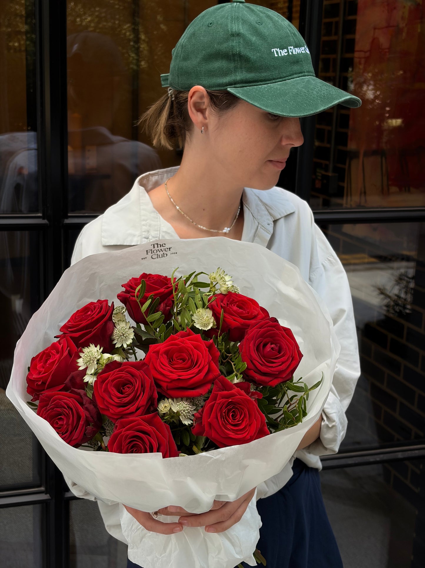 Modern Red Rose Bouquet