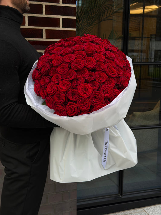 100 Premium Red Roses